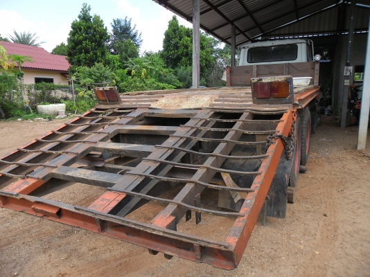 ขายรถบรรทุกรถแบคโฮ HINO KT920 เพลาเดียวบรรทุก 120 หางมีบันได