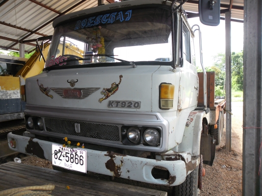 ขายรถบรรทุกรถแบคโฮ HINO KT920 เพลาเดียวบรรทุก 120 หางมีบันได