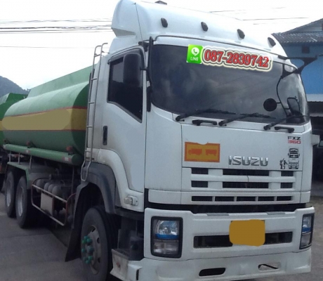 ขายรถพ่วงบรรทุกนํ้ามันพืช แม่-ลูก (3คาน) ISUZU 360 แรงม้า