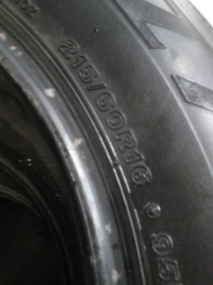 215/60R16 Firestone TZ700 ชุด 4 เส้น สวยมาก ดอกยางหนาเสมอ ปี2012 ( 4412 ) ชุด 4 เส้น  TEL.081-427-3941