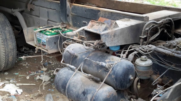 NISSAN หัวไฮเทค เครื่อง HO7D สองเพลาดั้มพ์