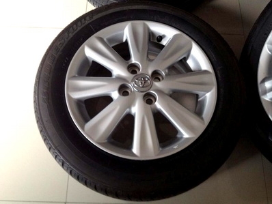 แม็กซ์VIOS Yaris 15นิ้ว รุ่น8ก้าน ใส่รถ4รู100 ได้หมดพร้อมยางดอกหนา ตจว ส่งได้