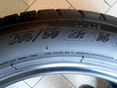 ยาง Michelin 205/50/16 ปี11