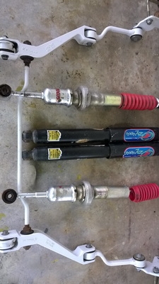 โช้คหน้าปรับเกลียว black rhinho ยาว 24"  โช้คหลัง west coat