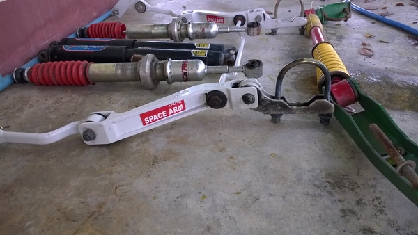 โช้คหน้าปรับเกลียว black rhinho ยาว 24"  โช้คหลัง west coat