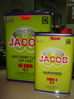 แล็คเกอร์พ่นรถยนต์จาคอบ 2K ระบบ 4:1  AU8800 ชุดแกลนละ 650บาท