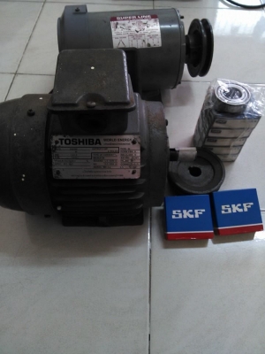 ขายมอเตอร์มิซู โตชิบา 1 แรง ไฟ 220/380 โวล์ สามารถต่อไฟบ้านได้คับ