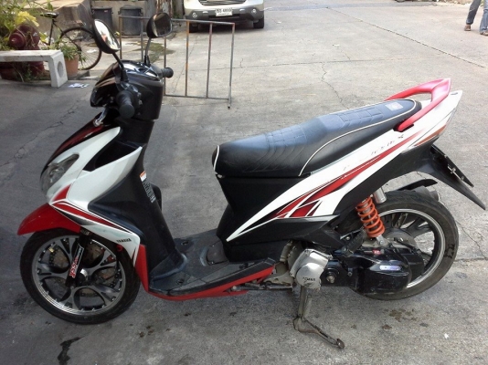 Mio 125 rr ปี 53 สีแดง ขาว รถบ้าน เครื่องเดิม ล้อแม็ค มีเล่ม เอกสารพร้อม 16,900