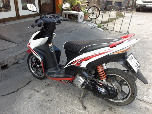 Mio 125 rr ปี 53 สีแดง ขาว รถบ้าน เครื่องเดิม ล้อแม็ค มีเล่ม เอกสารพร้อม 16,900
