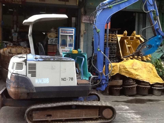 SALE___รถขุด Mitsubishi MM 30B พร้อมหัวเจาะ เก่านอกญี่ปุ่น สภาพเดิมๆ สวย