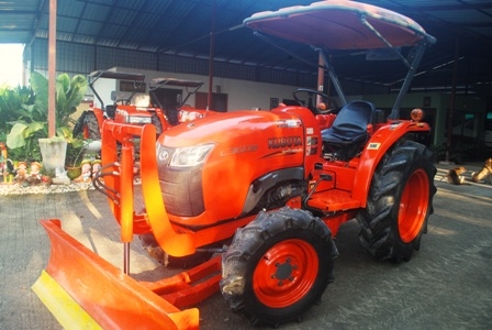 ขายรถไถ Kubota L 3608 (4WD) พร้อมดันหน้าและผานหลังตราช้าง