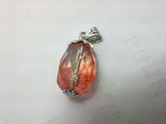 จี้เงินหินแม่น้ำ