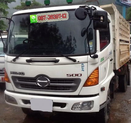 ขายรถดั้มพ์ 6 ล้อ ขนาดกลาง HINO 175 แรงม้า