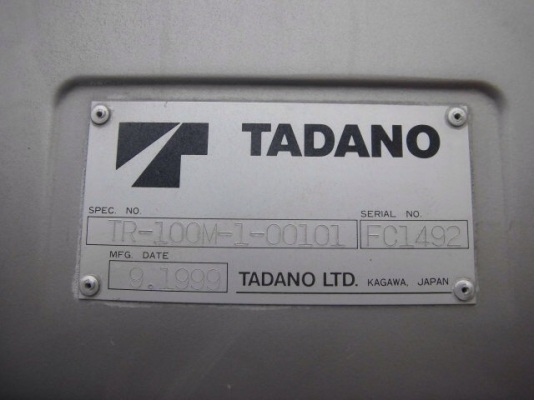 รถเครน TANADO TR100M ปี 1999 รถเครน TANADO TR100M ปี 1999