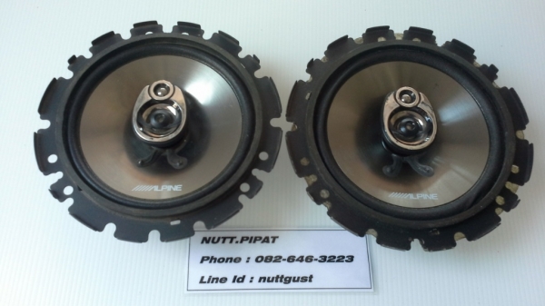 ลำโพงแกนร่วม 3 ทาง Alpine ขนาด 6 นิ้ว  สวยๆ  เสียงดี