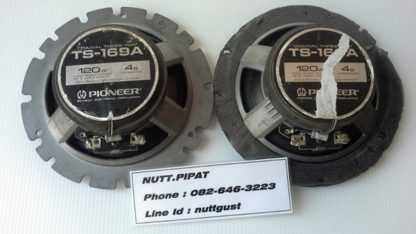 ลำโพงแกนร่วม 3 ทาง Pioneer ขนาด 6 นิ้ว สวยๆ เสียงดี ลำโพงแกนร่วม 3 ทาง Pioneer ขนาด 6 นิ้ว สวยๆ เสียงดี