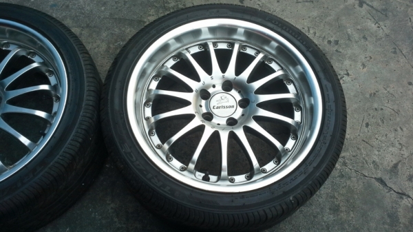 ล้อแม็กซ์พร้อมยาง Carlsson 5H112 ขอบ 18 นิ้ว สำหรับ Benz สวยๆ มือสองยุ่น ล้อแม็กซ์พร้อมยาง Carlsson 5H112 ขอบ 18 นิ้ว สำหรับ Benz สวยๆ มือสองยุ่น