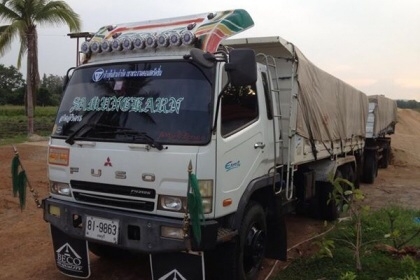 ขายรถสิบล้อพ่วง สภาพดี MITSUBISHI FUSO ราคา 1,750,000 บาท สนใจ 089-0819687 จิระเดช