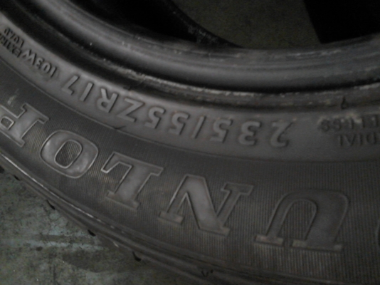 235/55R17 DUNLOP SPSPORT MAXX สวยๆดอกยางหนา ชุด 4 เส้น ปี2012 TEL.081-427-3941