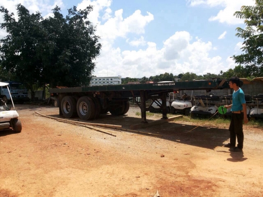 !!ขายด่วน!! หางเทลเลอร์ เก่านอก พื้นเรียบ 2เพลา !!ขายด่วน!! หางเทลเลอร์ เก่านอก พื้นเรียบ 2เพลา