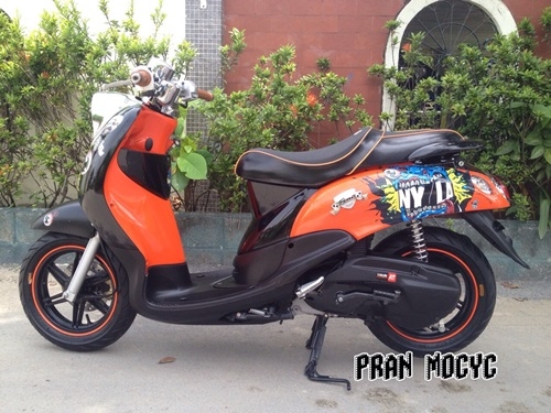 รถใหม่ยังไม่ได้จดทะเบียนyamaha finoรถเเต่งจากศูนย์ยามาฮ่า ล้อเเม็คขอบ12