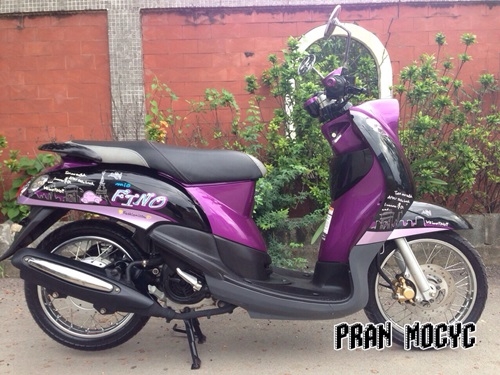 ขายyamaha finoสีม่วงดำ ปี2013