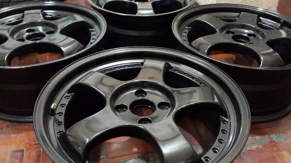 Wwork S1 ขอบ 17 4รู100 สีดำด้าน แม็กเปล่าไม่มียาง