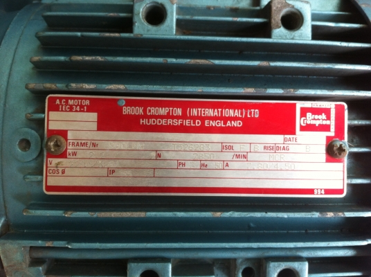 ปั๊มน้ำหอยโข่งของอังกฤษ ไฟ 380 v