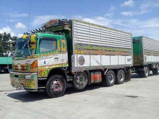 ขาย HINO MEGA 344 แรง 2เพลา แม่+ลูก ดั๊ม กระบะเนียมคอกเกษตร รถปี 54
