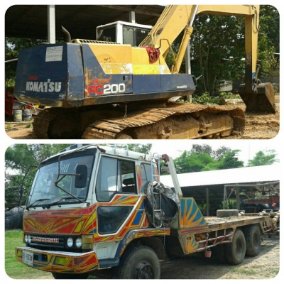 ขาย10ล้อ2เพลาคู่แบ็คโค200-5 โคมัสสุ ไฟฟ้าเต็ม เอกสารเล่มทะเบียน สภาพพร้อมทำงาน เทรลอร์หลงฟูโซ่ เบรคใหญ่ 10สปีดเกียร์ฟลูเลอร์ ขึ้น200 เหล็กไอดรีมสอดทะลุ เอกสารพร้อมโอน