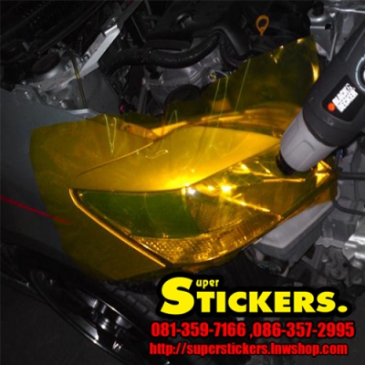 ฟิล์มใสติดไฟหน้ารถ,แร็ฟไฟรถ,เปลี่ยนสีไฟรถ