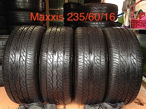 ขายยาง Maxxis 235/60/16 ปี13 ดอกหนาๆ 1ชุด