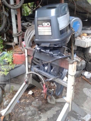 ขายเครื่องเรือYamaha 90 แรงเร่งคอ 80,000