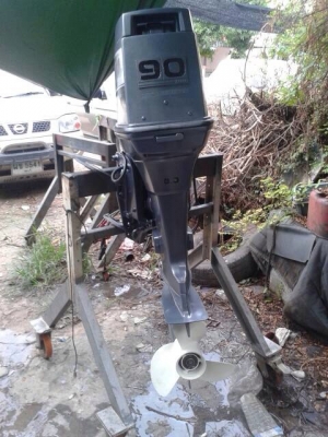 ขายเครื่องเรือYamaha 90 แรงเร่งคอ 80,000