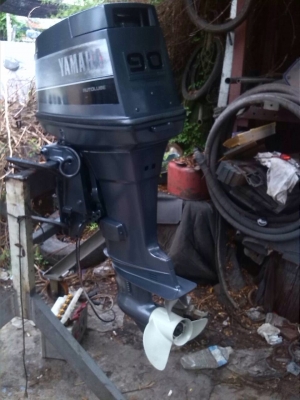 ขายเครื่องเรือYamaha 90 แรงเร่งคอ 80,000