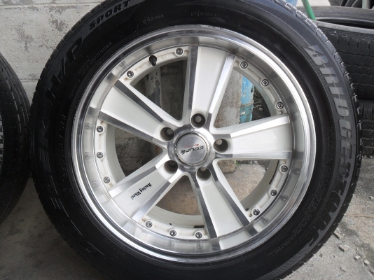 ล้อแม็ก 17นิ้ว 5รู114 พร้อมยาง สวยๆ 4 ล้อ ราคา 7900 บาท