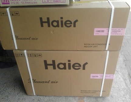 ขายแอร์ Haier ใหม่ราคาส่ง 9000BTU ราคา 9500บาท 12500BTU ราคา 11000 บาท พร้อมส่ง