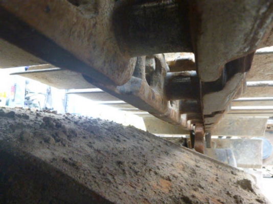 รถแบคโฮเก่าญี่ปุ่นแท้ KOMATSU PC120-6 แทรค 70 ซม.