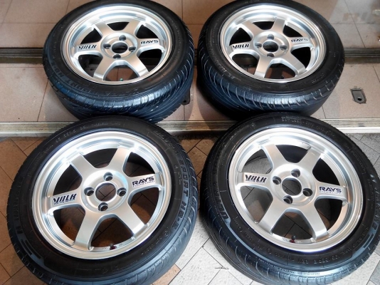 TE37 ขอบ15 กว้าง7 4/100 พร้อมยาง