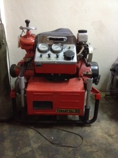 เครื่องสูบน้ำดับเพลิง  มือสอง  สภาพดี  จากประเทศญี่ปุ่น