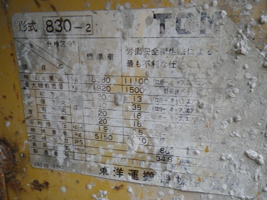 ขายรถตัก TCM 830-2 ขายรถตัก TCM 830-2