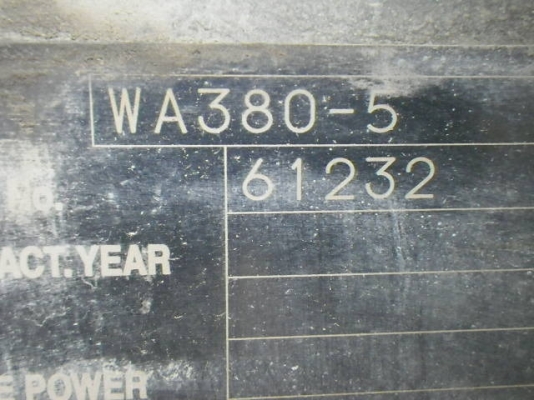 ขายรถตัก Komatsu WA380-5 ขายรถตัก Komatsu WA380-5