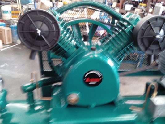 ขายปั๊มลม 7.5 HP ขนาด 500 ลิตรพร้อมมอเตอร์มิตรซูบิชิ ไฟ 380V.ประกอบใหม่ทั้งชุด