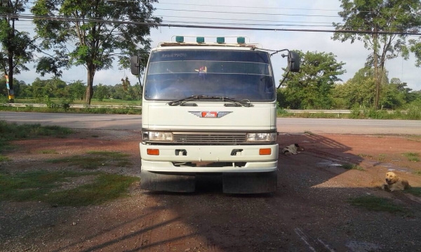 ขายรถบรรทุกสิบล้อดัมพ์ HINO 3H เครื่องเดิม 195 แรง แชสซีสวย กระบะเหล็ก ทะเบียนพร้อม