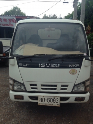 ขายรถ6ล้อดั้ม ISUZU NKR หัวขาวไฟเพชร กระบะดั้มต่อใหม่ทั้งลูก