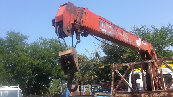 ขายด่วนHINO FB112ติดเครนUNIC3ตันสภาพพร้อมใช้ราคาโทร0843923995