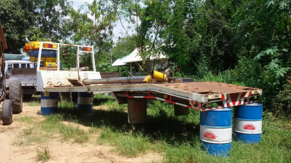 ขาย (55,000 บาท) กระบะ เทรนเลอร์ บรรทุกรถเกี่ยวข้าว สภาพสวย พร้อมใช้งาน