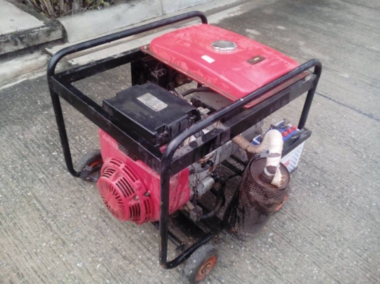 ขายเครื่องปั่นไฟ HONDA 20 HP มือสอง พร้อมใช้ 10 KVA. สตารท์มือด้วยกุญเเจ