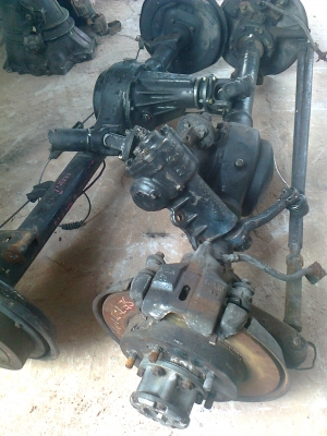 ขายเพลาคาลิเบียน มีกระปุกพวงมาลัยพร้อมยอยข้อต่ออุปกรณ์ หน้าหลัง