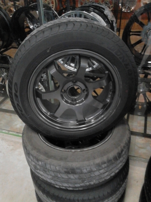 แม๊กพร้อมยาง 185/60R15 DUNLOP SP SPORT 2030  ปีสวยๆ 2012 ขายชุด 4 ล้อ TEL.081-427-3941